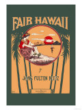 Fair Hawaii Posters by L. E. Morgan