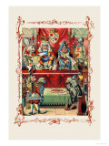 Alice in Wonderland: The King and Queen's Court Affiche par John Tenniel