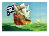 Pirate Ship Prints by Anton K. Skillin