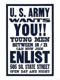 U.S. Army Wants You!! Prints
