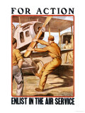 For Action, Enlist in the Air Service Prints by Otho Cushing