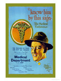 Know Him By This Sign, Join the Medical Department, U.S. Army Affiches par Barto Van Voohis Matteson