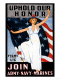 Uphold Our Honor, Join Army, Navy, Marines Posters
