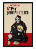 Gypsy Fortune Teller Bank Print