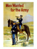 Men Wanted for the Army Pósters