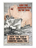 Join the Navy, Keep the American Flag on the Seas, c.1917 Fotografía por Frank Vining Smith