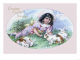 Easter Girl Posters