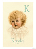 K for Kayla Posters by Ida Waugh