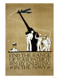The Range of your Patriotism, U.S. Navy, c.1914 Prints by Vojtech Preissig