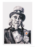 Uncle Sam for the Red Cross Julisteet tekijänä James Montgomery Flagg Uncle Sam for the Red Cross Julisteet tekijänä James Montgomery Flagg