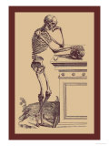 Andreas Vesalius - Leaning Skeleton - Poster Andreas Vesalius - Leaning Skeleton - Poster