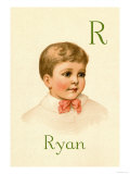 R for Ryan Poster by Ida Waugh