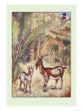 Robinson Crusoe: Having No Victuals to Eat, I Killed a She-Goat Posters par Milo Winter