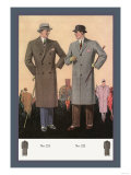 Double-Breasted Overcoat Kunstdrucke