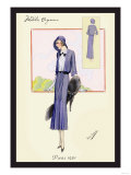 Stylish Blue Suit with Stole Láminas Stylish Blue Suit with Stole Láminas