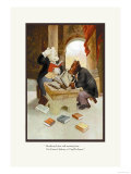 Teddy Roosevelt's Bears: Teddy B and Teddy G Studying Latin Prints by R.k. Culver