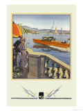 Victorian Sedans Print by Edward A. Wilson