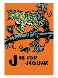 J is for Jaguar Poster par Charles Buckles Falls