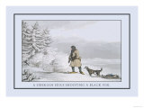 Siberian Exile Prepares to Shoot a Black Fox Prints by Atkinson 