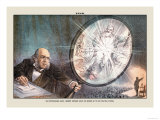 Puck Magazine: Our Distinguished Guest Print by Joseph Keppler