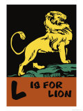 L is for Lion Prints by Charles Buckles Falls