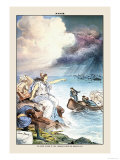 Puck Magazine: The Great Floods of 1883 Affiches par Joseph Keppler