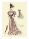 Afternoon Costume in Embroidered Chifon Voile Posters