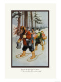 Teddy Roosevelt's Bears: The Snow-Shoe Club Prints by R.k. Culver