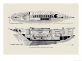 Single-Hand Yawl Cabin and Deck Prints by Charles P. Kunhardt