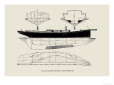 Light-Draft Cutter Mignonette Prints by Charles P. Kunhardt
