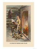Abe Lincon, Lover of Books and Study Prints by Harriet Putnam