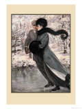Winter's Date Lámina por Clarence F. Underwood Winter's Date Lámina por Clarence F. Underwood