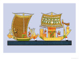 Boats from the Tomb of Ramses III at Thebes Póster por J. Gardner Wilkinson Boats from the Tomb of Ramses III at Thebes Póster por J. Gardner Wilkinson