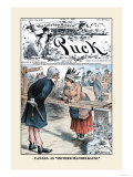 Puck Magazine: Canada as Mother Mandelbaum Prints by Joseph Keppler