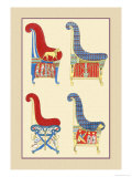 Ancient Egyptian Chairs Posters by J. Gardner Wilkinson