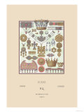 Swedish Jewelry and Ornaments Posters par Racinet 