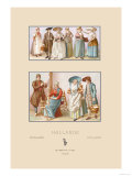 Popular Fashions of Nineteenth Century Holland Posters par Racinet 