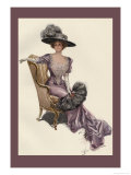 Woman with Ostrich Fan Posters by Harrison Fisher