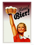 Harra! Bier! Poster von Gericault 