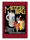 Metzger Blau Kunstdrucke
