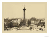 Bastille Place, July Column Posters by Helio E. Ledeley