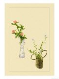 Thistle and Platycodon Prints by Sofu Teshigahara