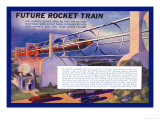 Future Rocket Train Poster by H.w. Mccaulley