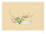 Plum and Chloranthus Brachystchys Poster by Sofu Teshigahara