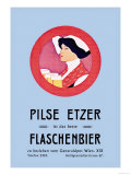 Pilznetzer is Das Beste Flaschenbier Prints by F. Sperl
