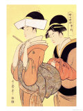 The Hour of the Monkey Prints by Utamaro Kitagawa 