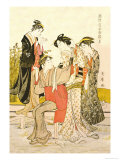 Four Women Print by Utamaro Kitagawa 