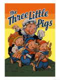 The Three Little Pigs Affiche par Milo Winter