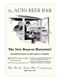 The Auto Beer Bar Kunstdrucke von Tousey 