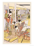 Painting in the House Posters by Utamaro Kitagawa 
